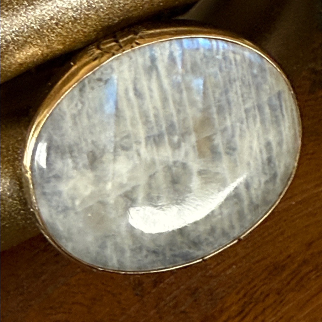Jes Maharry Moon Gaze Moonstone 14kt Gold And Sterling Silver Ring 999$
